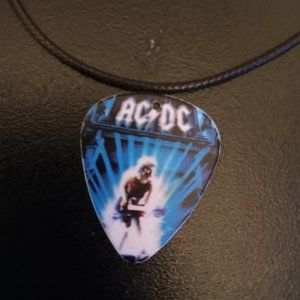 AC/DC GUITAR PICK NECKLACE